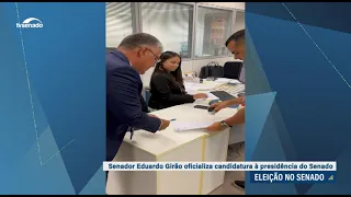 Senador Eduardo Girão oficializa candidatura à presidência do Senado