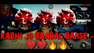 XXXX TENTACION ❤❤🔥🔥 || KABHI JO BAADAL BARSE || FREE FIRE 🔥