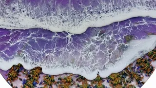 *WOW* STEP BY STEP  PURPLE Resin Ocean | Lavender Beach | Waves and Cells you can do this too.