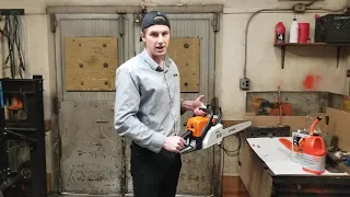 STIHL MS 170 Starting Procedure