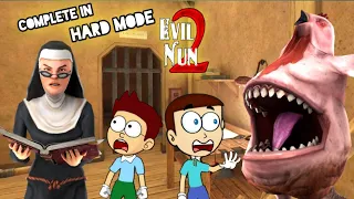 Evil Nun 2 - Complete in Hard Mode 😬 | Shiva and Kanzo Gameplay