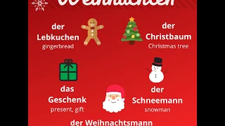 German vocabulary - Weihnachten (Christmas)