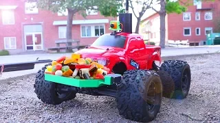 RC Car Donates Candy to Kids