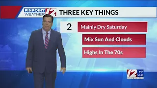 WPRI 12 Weather Forecast 6/7/24  Dry Saturday/Shower Sunday