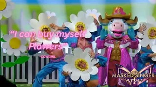 Cowgirl sings "Flowers" by Miley Cyrus | SEASON 5 | THE MASKED SINGER AU