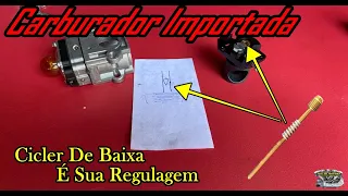 Carburador Importada, Cicler de Baixa é Sua Regulagem...Alguma Dica Mais