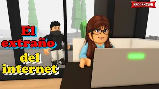 EL EXTRAÑO DEL INTERNET  | Roblox Brookhaven rp |Mini Pelicula - Historia de Roblox