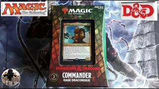 I open the deck commander Draconic Rage, Dungeons and Dragons, Magic The Gathering