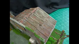 Scale model tin roof. How to make.