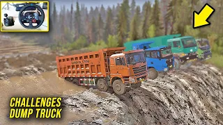 Ternyata truk ini yang tangguh!! Challenges Dump Truck - Spintires Mudrunner