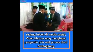 Viral dimedia sosial seorang mertua baku hantam menantu disaat waktu akad nikah😧😲