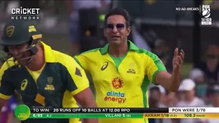Wasim Akram bowling After 15 years and bowled steven smith