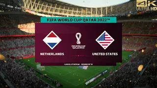 FIFA 23 World Cup QATAR 2022 - Netherlands vs. United States [4K ULTRA HD | GODLIKE QUALITY]