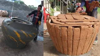 Amazing Construction Big Jar _ How to Building Big Jar || ជួបជាមួយបុរស់អ្នកធ្វើពាងទឹកលក់