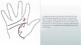 Palmistry "Palm reading" lines and signs of win lottery, casino | Inheritance, luck, fortune |