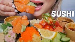 SUSHI Cone with Spicy Salmon Sashimi *Dynamite Cone, Negitoro Cone & Salmon Cone NO Talking Eating