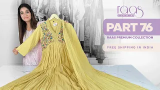 Part 76 exclusive - Raas Premium Kurti | Anarkali | Jaipuri Kurt | Kurti Manufacturer | WowRaas