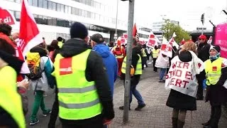 Hunderte Flugausfälle wegen Verdi-Warnstreiks