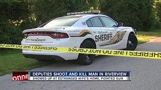 Woman's estranged husband shot, killed after showing up at her home, pointing gun at HCSO deputies