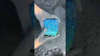 Blue/Green Pasted Block #asmr