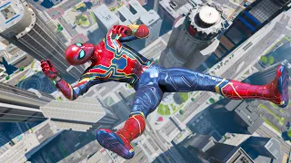 GTA 5 Iron Spiderman Falling off Highest Buildings - Episode 05 (Euphoria Ragdolls)