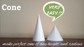 Cone | maths model 3d shapes using paper