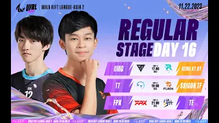 [EN] OMG vs KT.RY | TT vs TF | FPX vs TE - REGULAR STAGE DAY 16 WILD RIFT LEAGUE-ASIA 2 (BO3)