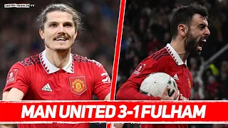 MAN UTD 3-1 FULHAM | Incredible Comeback After TRIPLE Red Card, Ten Hag 7 Wins Away From Cup Treble!