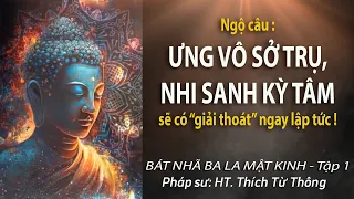 BÁT NHÃ BA LA MẬT KINH - TRỰC CHỈ ĐỀ CƯƠNG - Tập 1