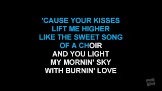 Burning Love in the style of Elvis Presley karaoke with lyrics (no lead vocal)