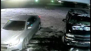 Surveillance video shows carjacking in parking lot in Detroit