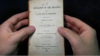 Browsing 200 Yr-Old Astronomy Book (1839) "Geography of the Heavens" - Elijah Burritt | ASMR whisper