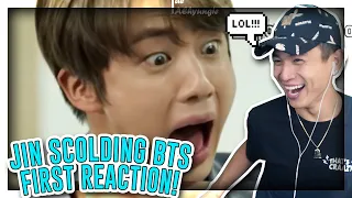 FIRST TIME REACTING TO JIN SCOLDING HIS MEMBERS FT. TXT FOR 448 SECONDS STRAIGHT!![REACTION]