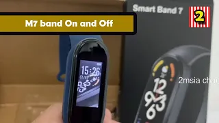 M7 Smart Watch health Band How to Switch On Off Fitpro Apps Watch