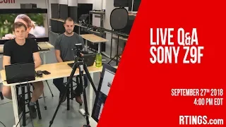 Live Q&A Sony Z9F - RTINGS.com