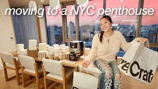 furnishing my NYC penthouse (new dining room table + decoration shopping spree)