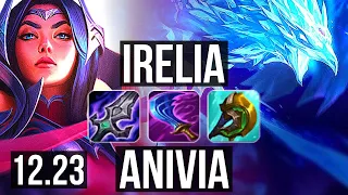 IRELIA vs ANIVIA (TOP) | 9 solo kills, 400+ games, 900K mastery | EUW Diamond | 12.23