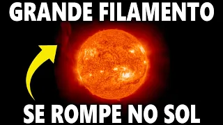 FILAMENTO SOLAR GIGANTE É LANÇADO - E TEVE RAJADA DE RADIAÇÃO EM CIMA DO BRASIL