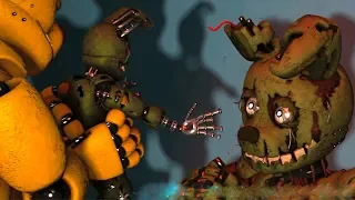 FNAF Springbonnie vs Possessed Springtrap (Fight FNAF Animations)