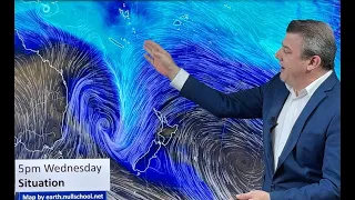 More rain & wind as low pressure moves into NZ