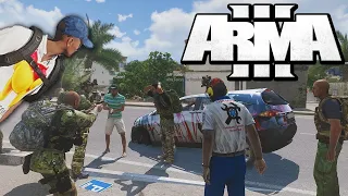 Arma 3 Amazing rp Когда ПД забыли закрыть двери в тюрьме XD