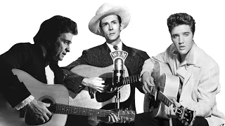 Hank Williams, Johnny Cash and Elvis Sing "I' m So Lonesome I Could Cry" [ Virtual Trio ]