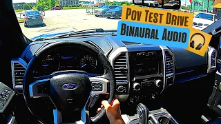 2016 Ford F150 Lariat EcoBoost POV Drive (Binaural 3D Audio) ASMR