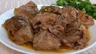 Вкуснейшая ТОМЛЕНАЯ ГОВЯДИНА Это нежное сочное МЯСО просто тает во рту! Мясо по - кремлевски