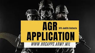 HOW TO APPLY FOR THE AGR PROGRAM