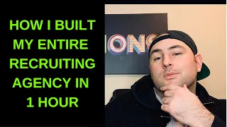 How I started my recruiting business in an hour.