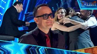 SORPRESA a RISTO MEJIDE por su CUMPLEAÑOS con Alberto de Paz AL PIANO | Got Talent España 2022