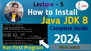 How to Install Java on Windows 10/11 [ 2024 Update ] setup JAVA_HOME -5 JDK Installation - Core Java