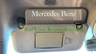 How to Remove Sun Visor on Mercedes W211 E Class | MrCarMAN