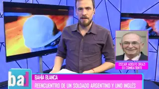 BAD - MALVINAS - UN SOLDADO INGLÉS LE DEVOLVIÓ SU CASCO 34 AÑOS DESPUÉS - OSCAR ORAZI